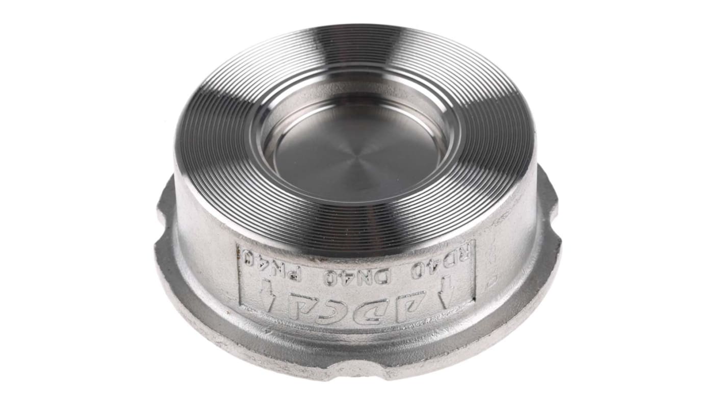 RS PRO Stainless Steel Single Non Return Valve 40mm