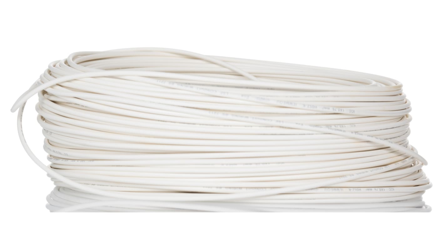 Fils de câblage Lapp 2491B, ÖLFLEX® H05Z-K 90°, 0,75 mm², Blanc, 18 AWG, 100m, 500 V