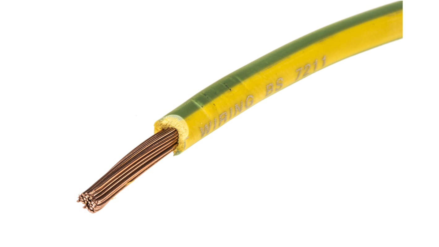 Lapp Einzeladerleitung 2,5 mm², 13 AWG 100m Grün/Gelb Ø 4.3mm 2491B