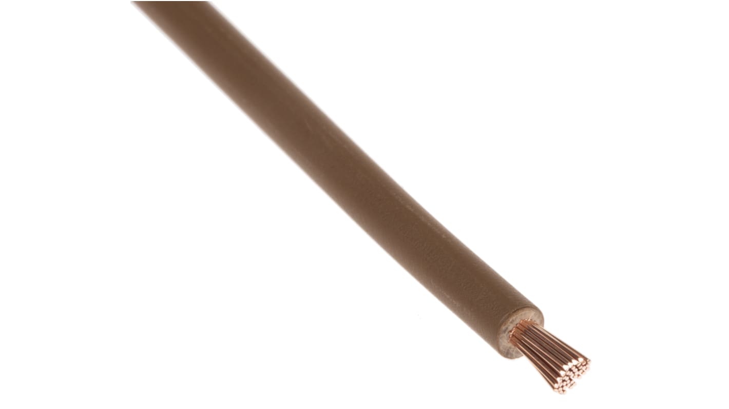 Lapp Einzeladerleitung 2,5 mm², 13 AWG 100m Braun Ø 4.3mm 2491B