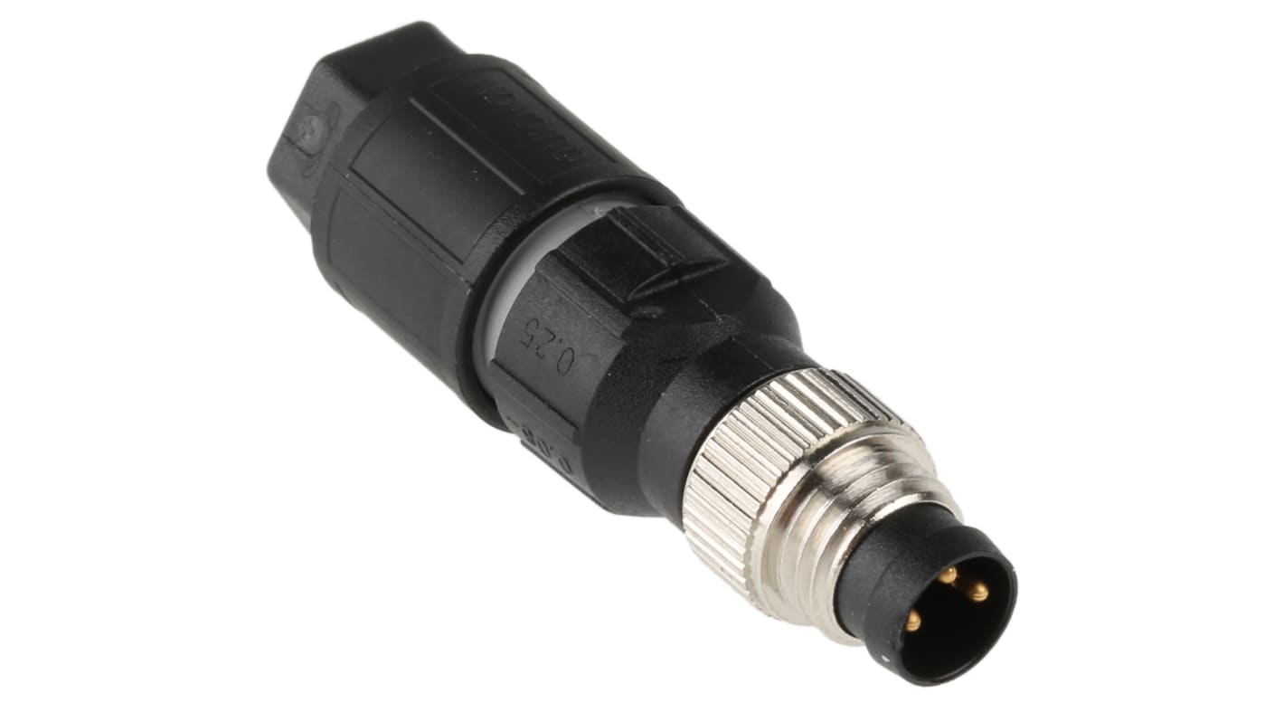 Conector circular Phoenix Contact macho de 3 vías macho, IP65, IP67