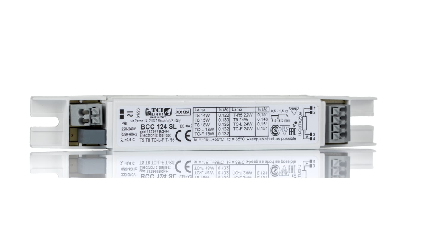 RS PRO Vorschaltgerät Elektronisch 14 → 24 W (Leuchtstofflampe), 18 → 24 W (CFL) / 220 → 240 V