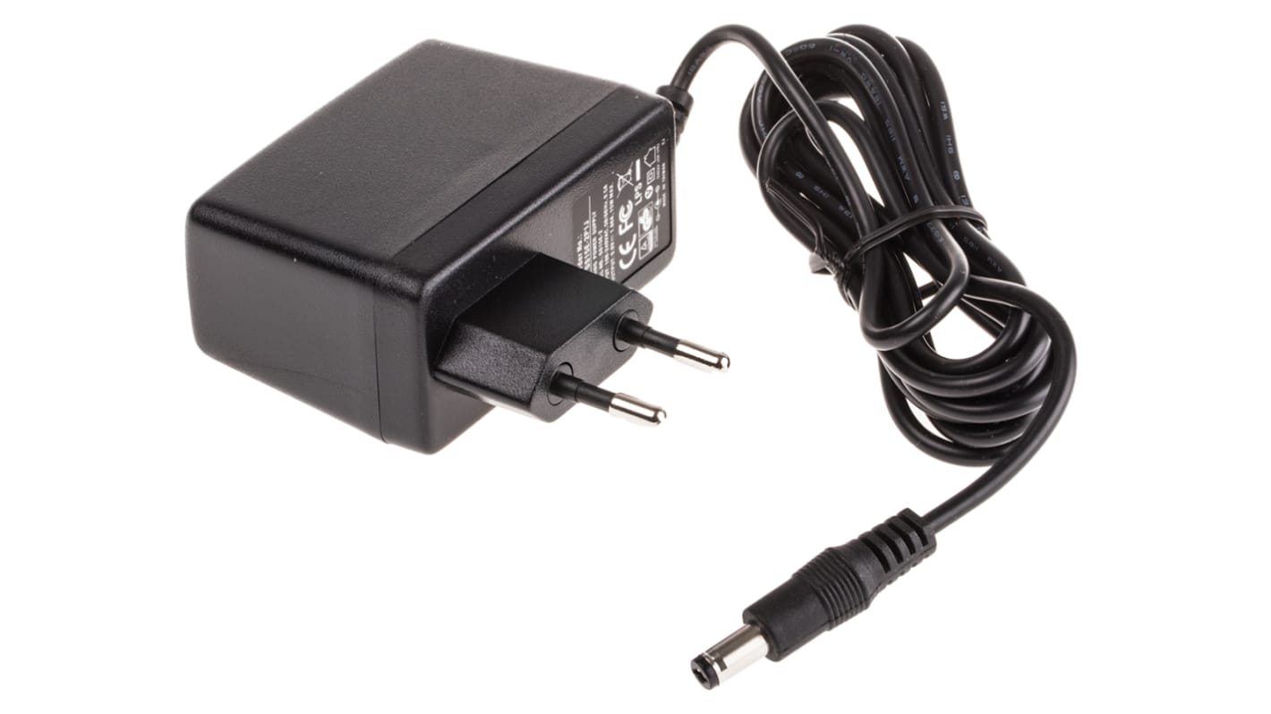 MEAN WELL Steckernetzteil AC/DC-Adapter 15W, 100V ac, 9V dc / 1.66A, EU-Netzstecker