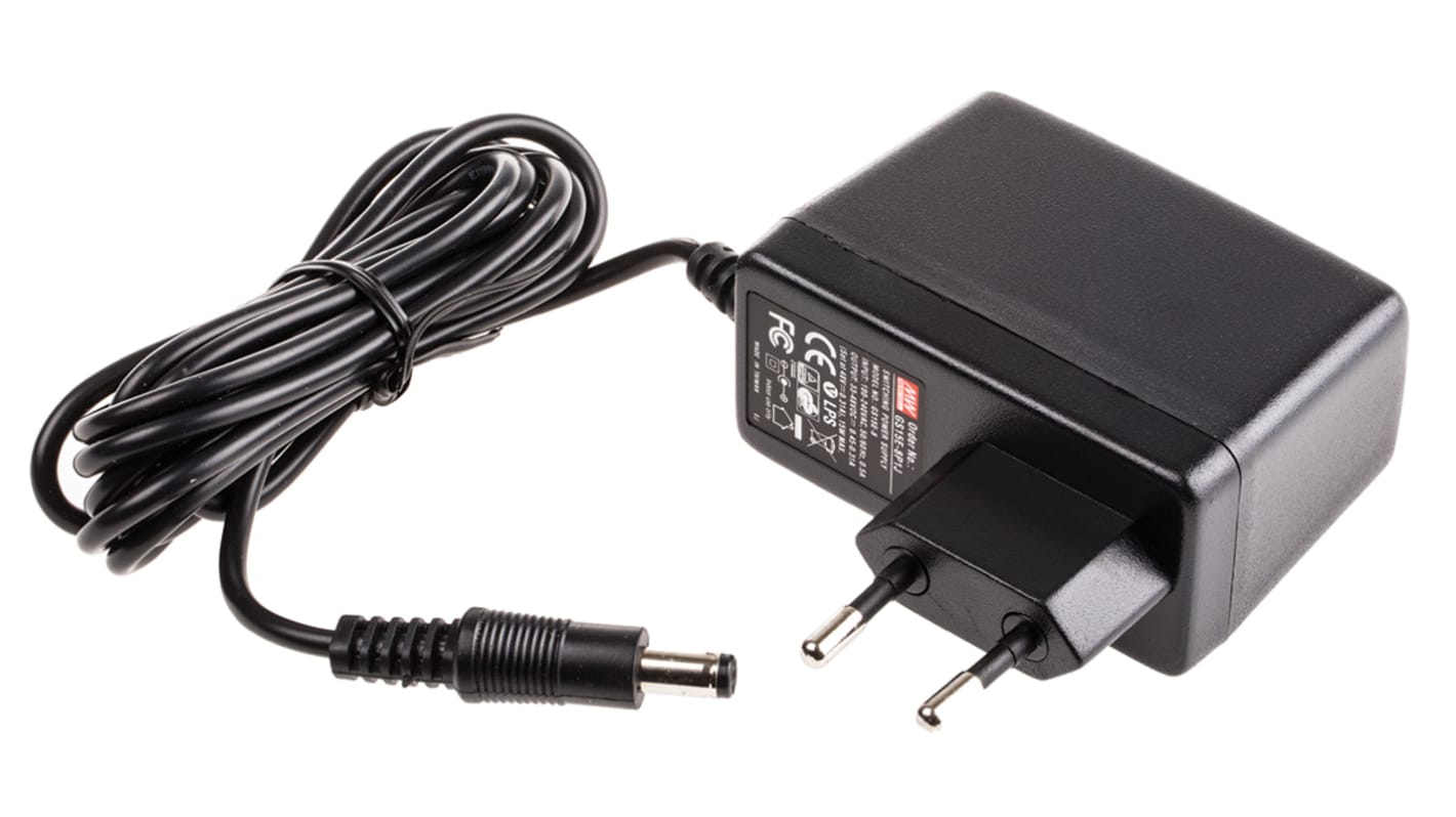 MEAN WELL 15W Plug-In AC/DC Adapter 48V dc Output, 310mA Output