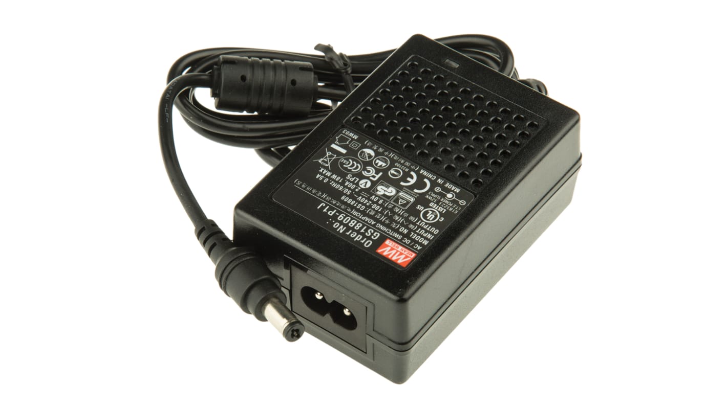 GS18B09-P1J | Mean Well AC/DC Adapter | RS