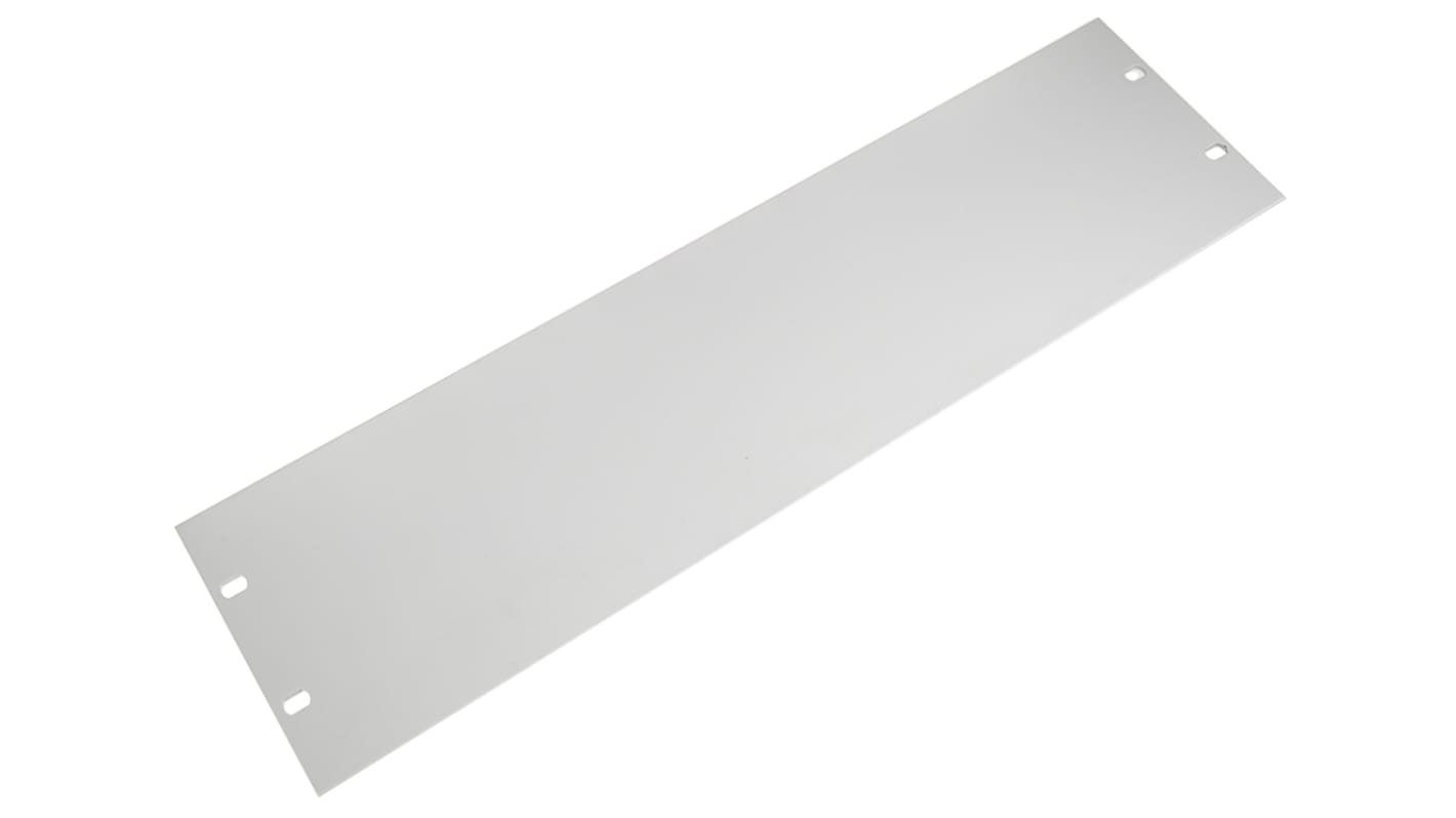 nVent SCHROFF Aluminium Frontplatte 3U, 483 x 132.5mm, Grau