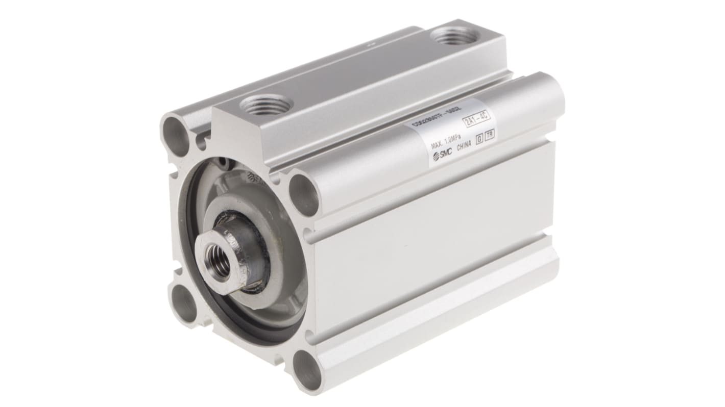 SMC Pneumatic Compact Cylinder - 50mm Bore, 50mm Stroke, CQ2 Series, Double Acting