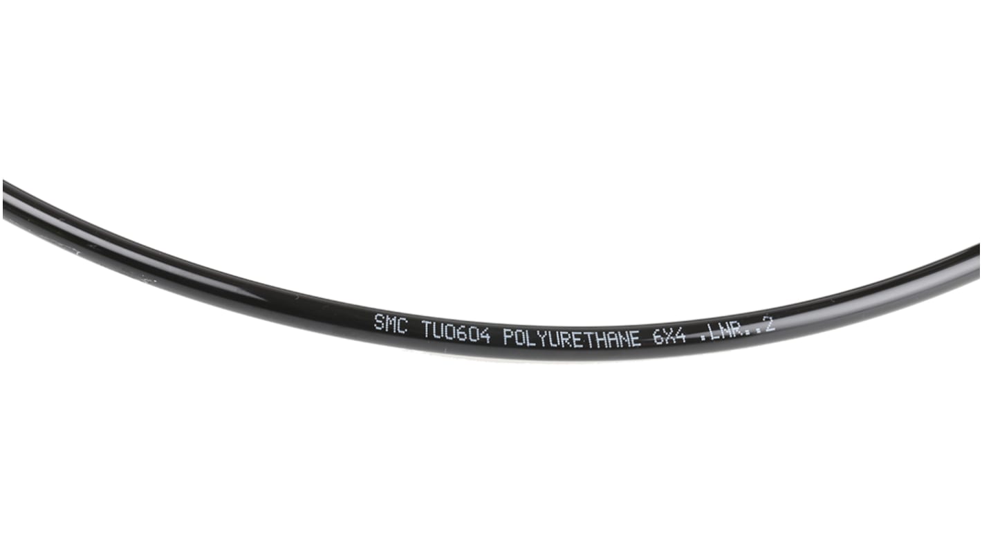 TU0604B20 SMC Compressed Air Pipe Black PUR 6mm x 20m TU Series RS