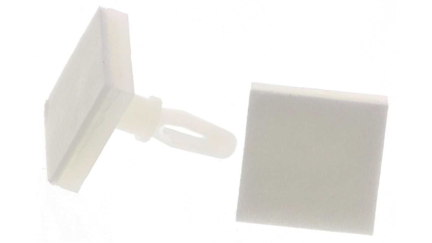 Essentra Leiterplattenhalterung Nylon Abstandshalter selbstklebend 7.9mm x 16.6mm, Auflage 12.7 x 12.7mm, Ø 3.18mm für