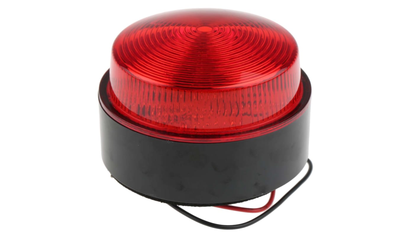 Moflash X80 Series Red Flashing Beacon, 10 → 100 V dc, 20 → 72 V ac, Surface Mount, Xenon Bulb, IP67