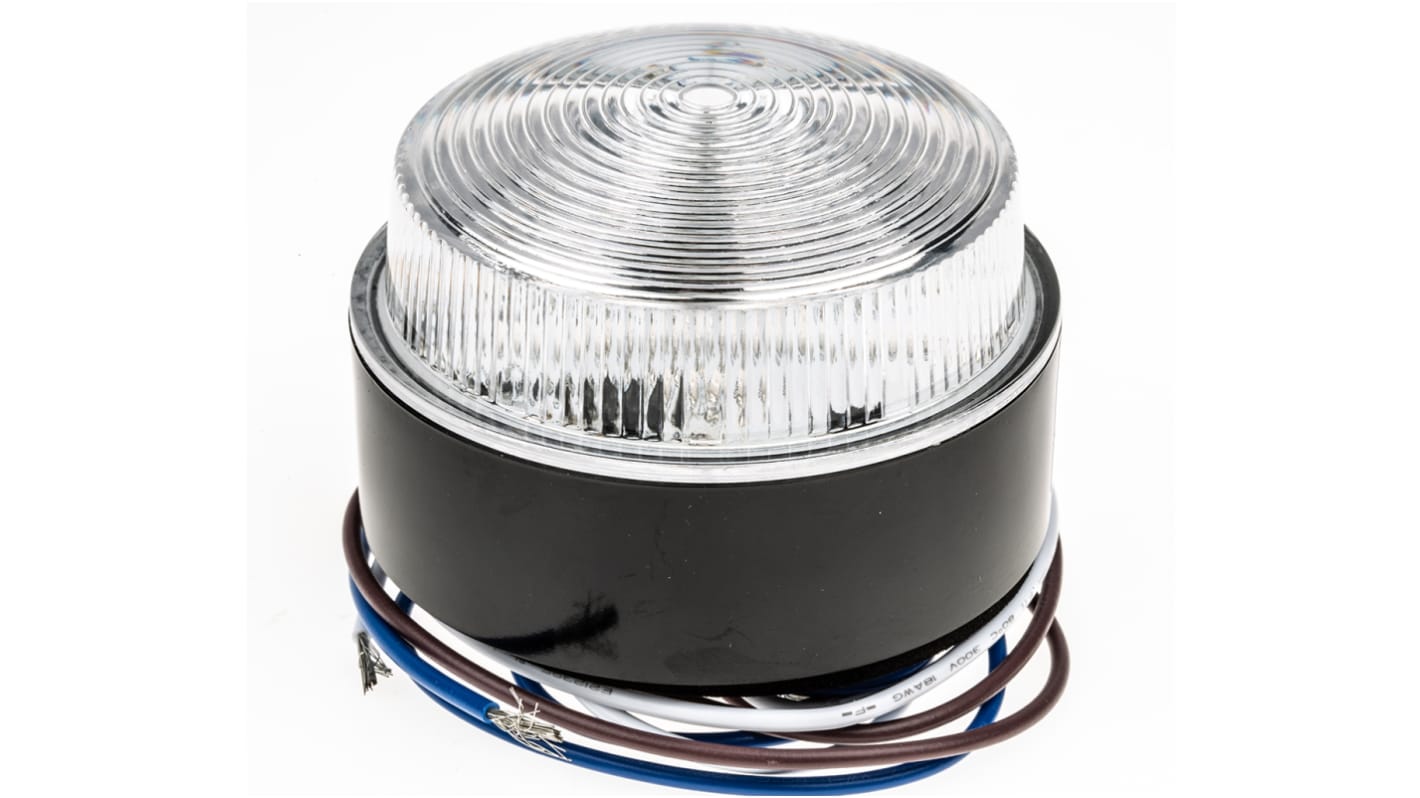Indicador luminoso Moflash serie LED80, efecto Intermitente, Constante, LED, Ámbar, alim. 115 / 230 V