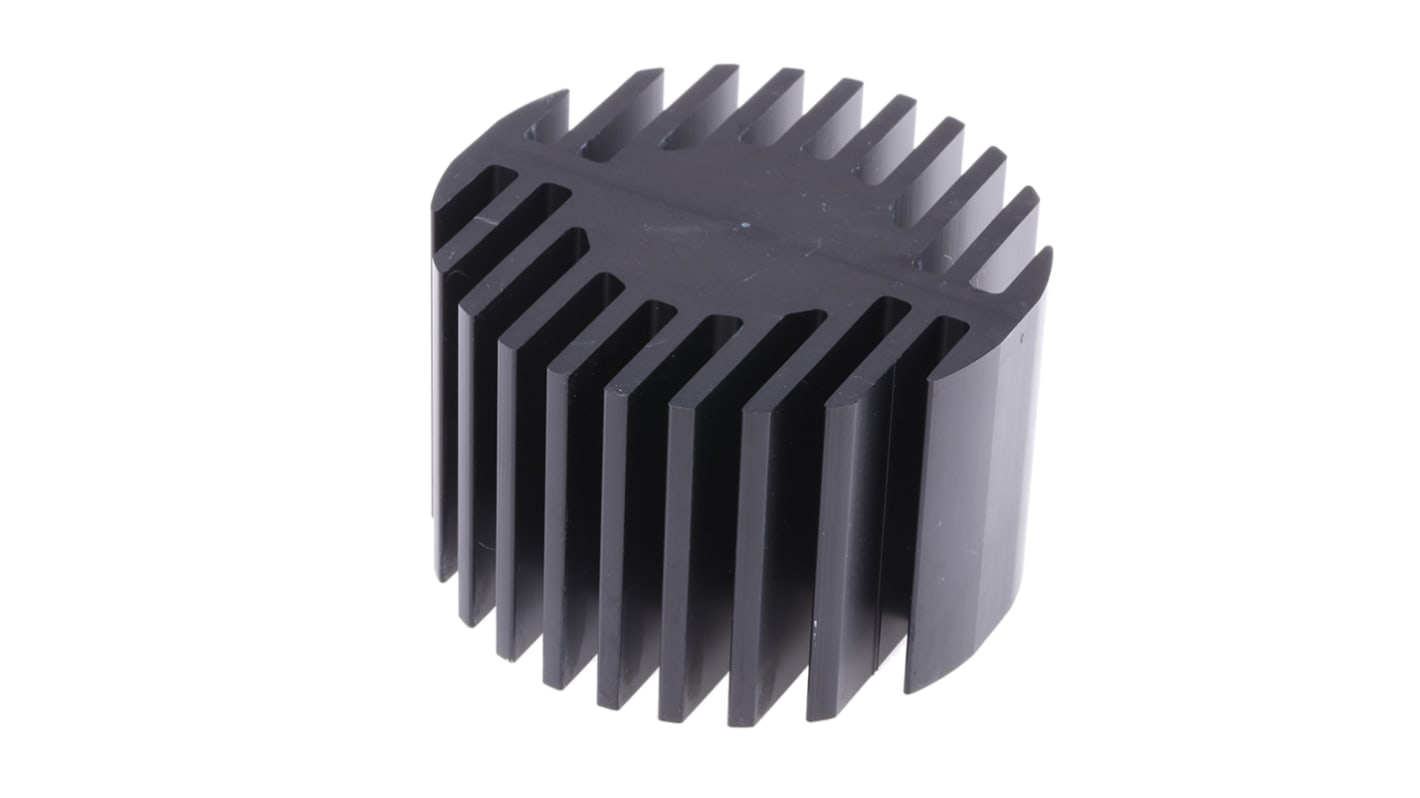 Fischer Elektronik Heatsink, Universal Round Alu, 1.8K/W, 60 (Dia.) x 37.5mm, Screw