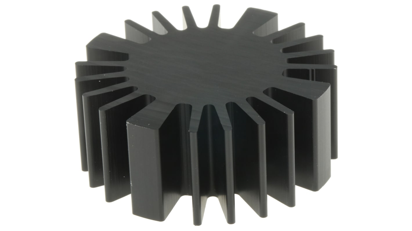 Heatsink, Universal Round Alu, 2.4K/W, 50 (Dia.) x 20mm, Screw