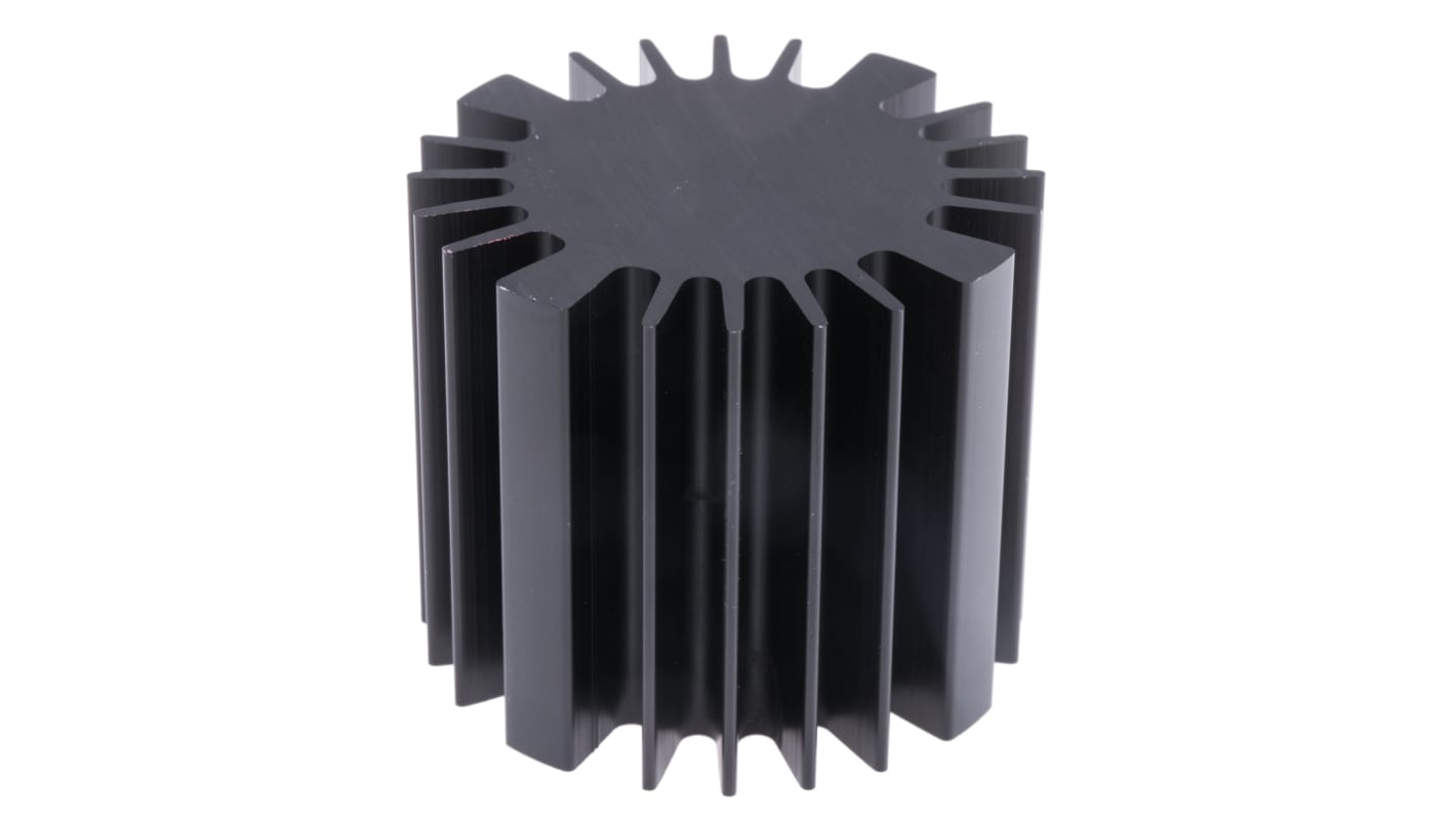 Heatsink, Universal Round Alu, 1.5K/W, 60 (Dia.) x 50mm, Screw