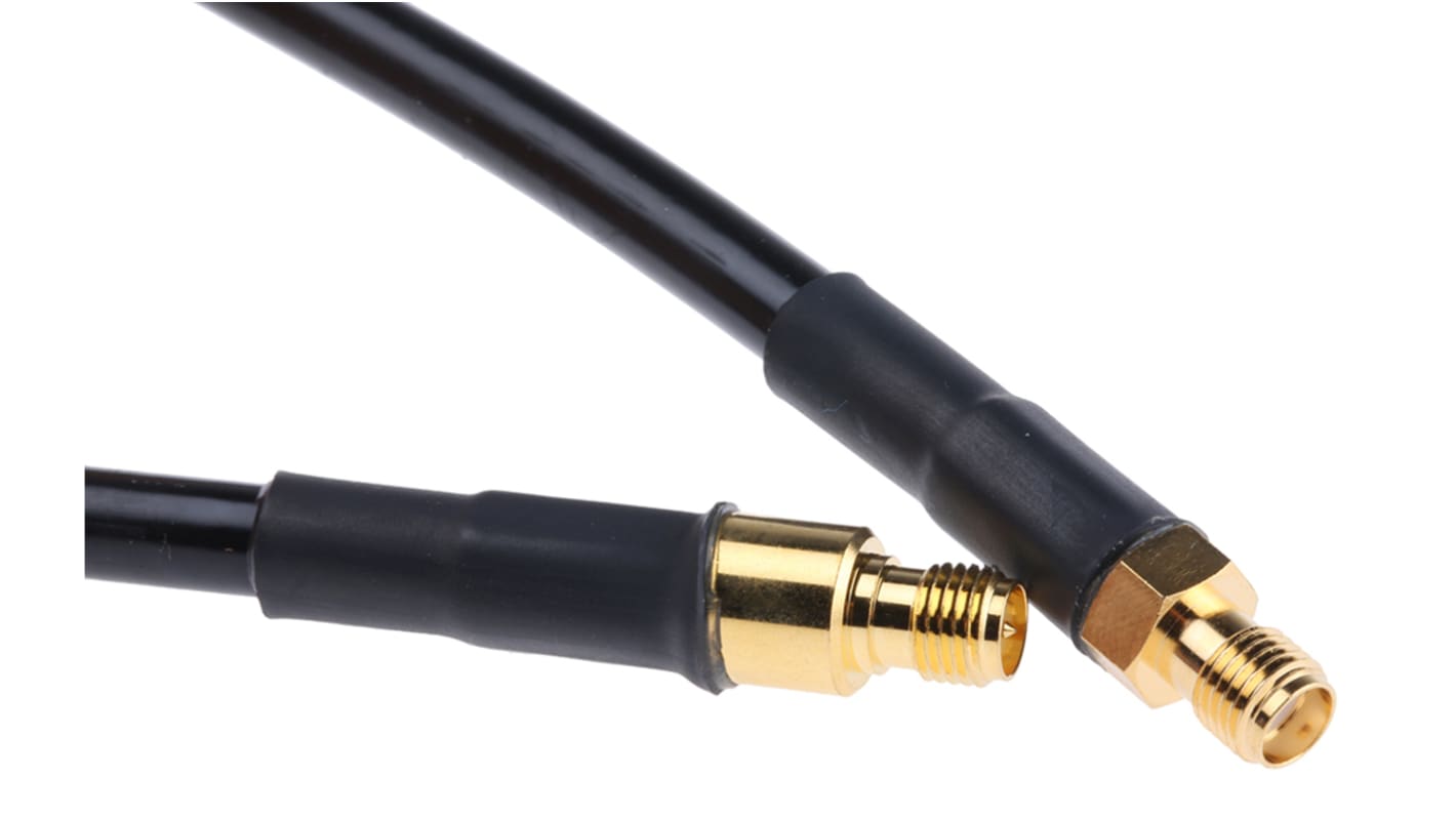 Mobilemark Female SMA to Female RP-SMA Coaxial Cable, LMR-240 Coaxial, Terminated