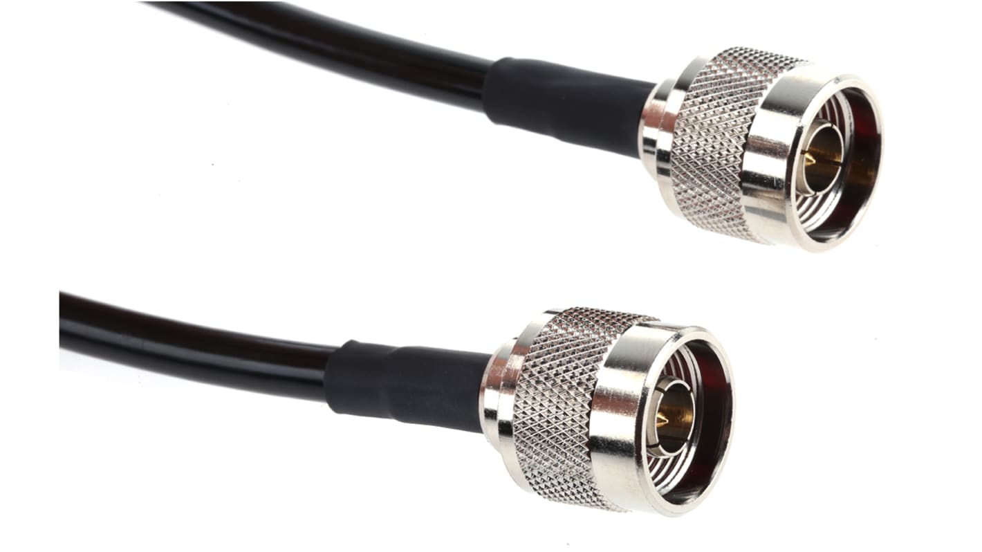 Mobilemark Male N Type to Male N Type Coaxial Cable, 1m, RF240 Coaxial, Terminated