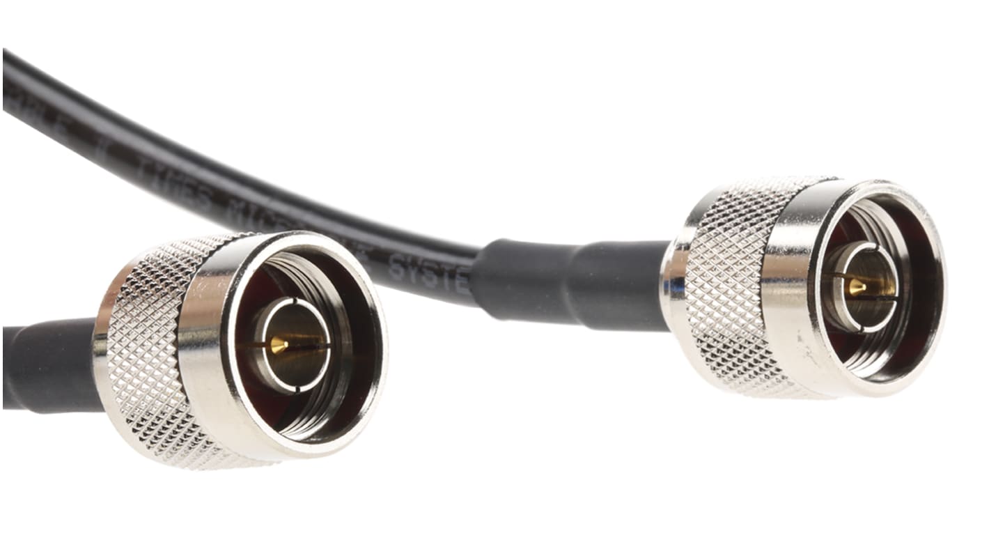 Mobilemark Male N Type to Male N Type Coaxial Cable, 3m, RF240 Coaxial, Terminated