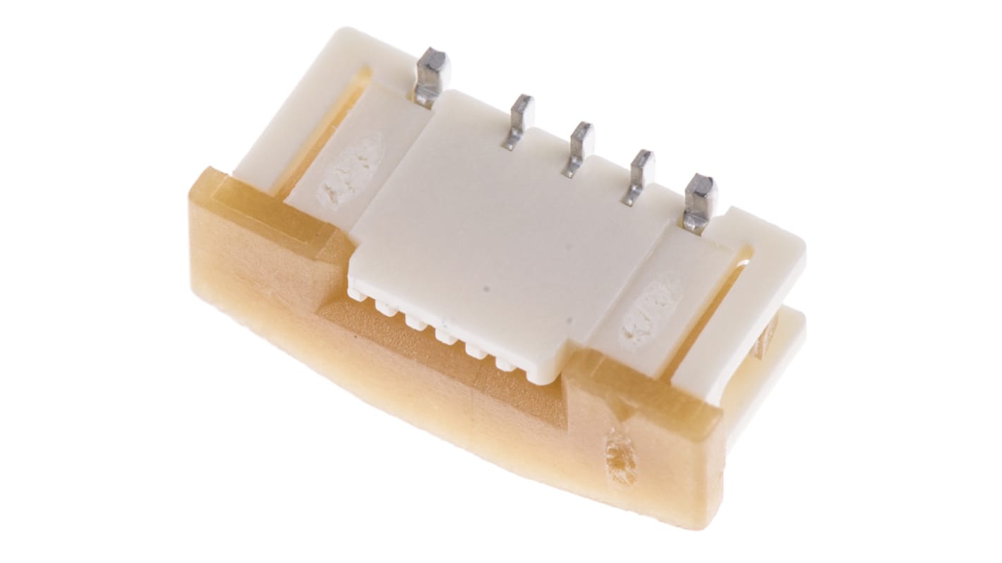 Connecteur FPC Molex série Easy On, 6 Contacts pas 0.5mm, 1 Rangée(s), Femelle Droit, montage SMT avec à verrouillage