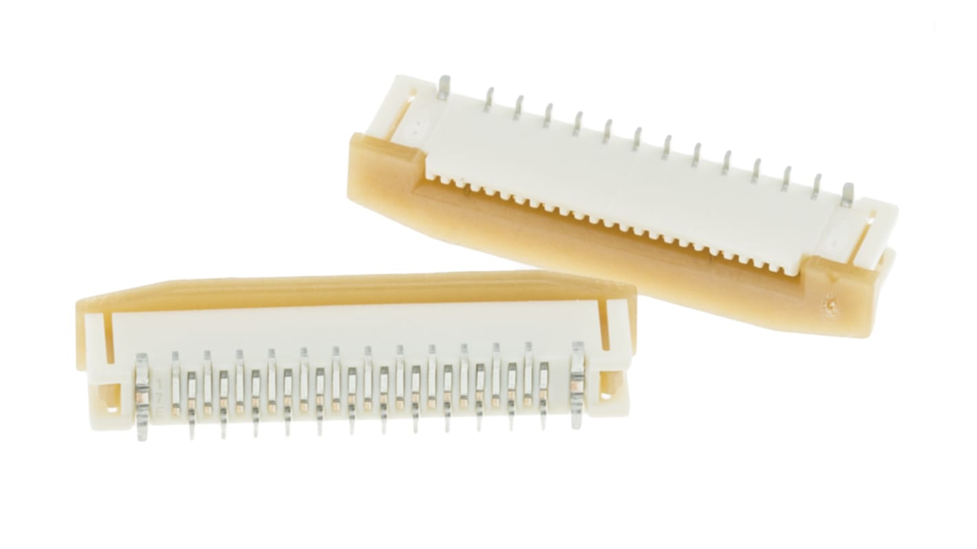 Molex Easy-On, SMD FPC-Steckverbinder, Buchse, 24-polig / 1-reihig, Raster 0.5mm Lötanschluss