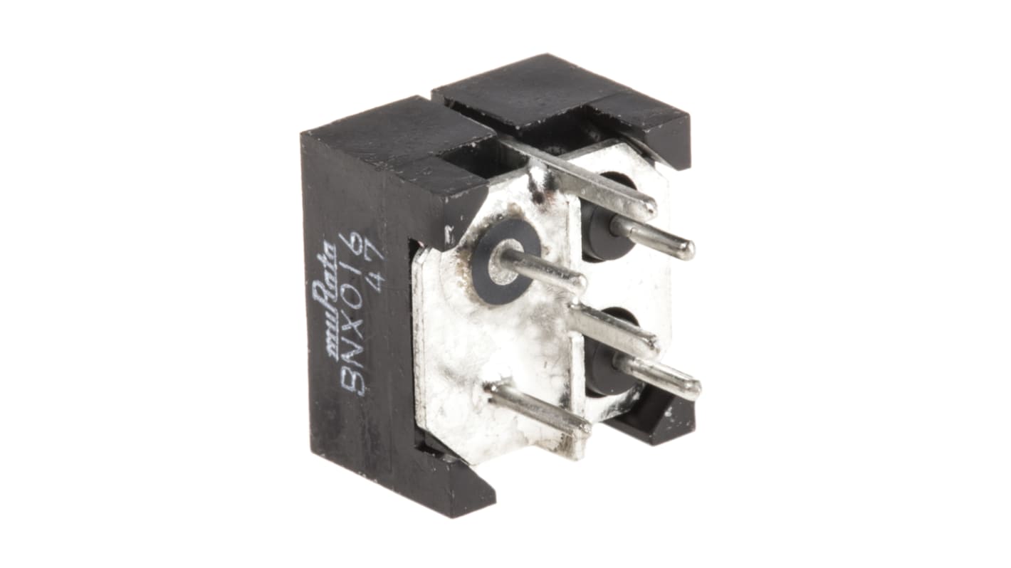 Filtr EMI, řada: BNX, 25 V DC, 100 kHz → 1GHz, Průchozí otvor, Kolík, 15A, Murata, 50mΩ