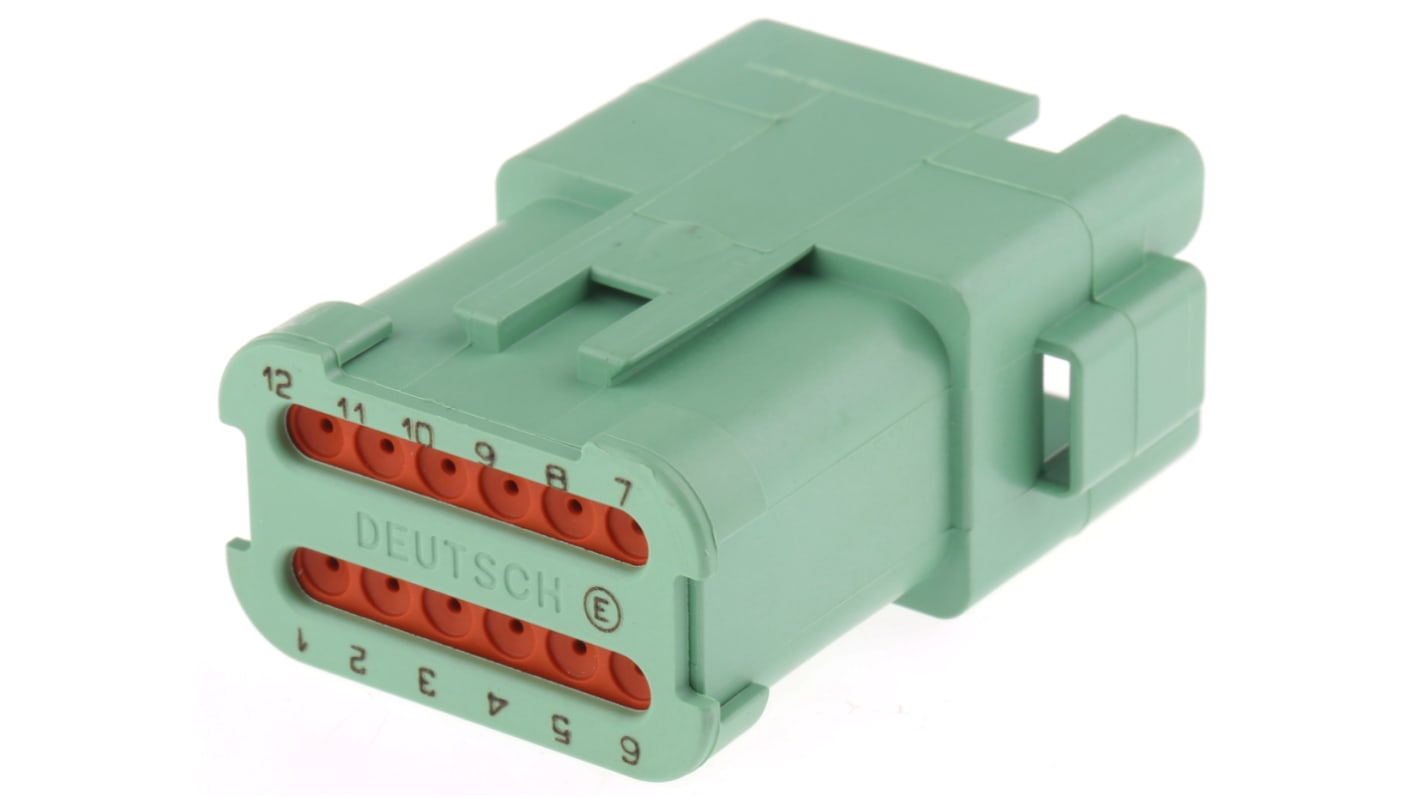 DT0412PCCE07 Deutsch, DT Automotive Connector Socket 12 Way, Crimp
