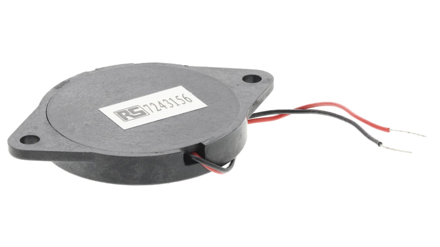 RS PRO Piezo Buzzer Rechtecksignal, 90dB, Frontplattenmontage→30V, Extern, ø 24mm, 34 x 24 x 4mm