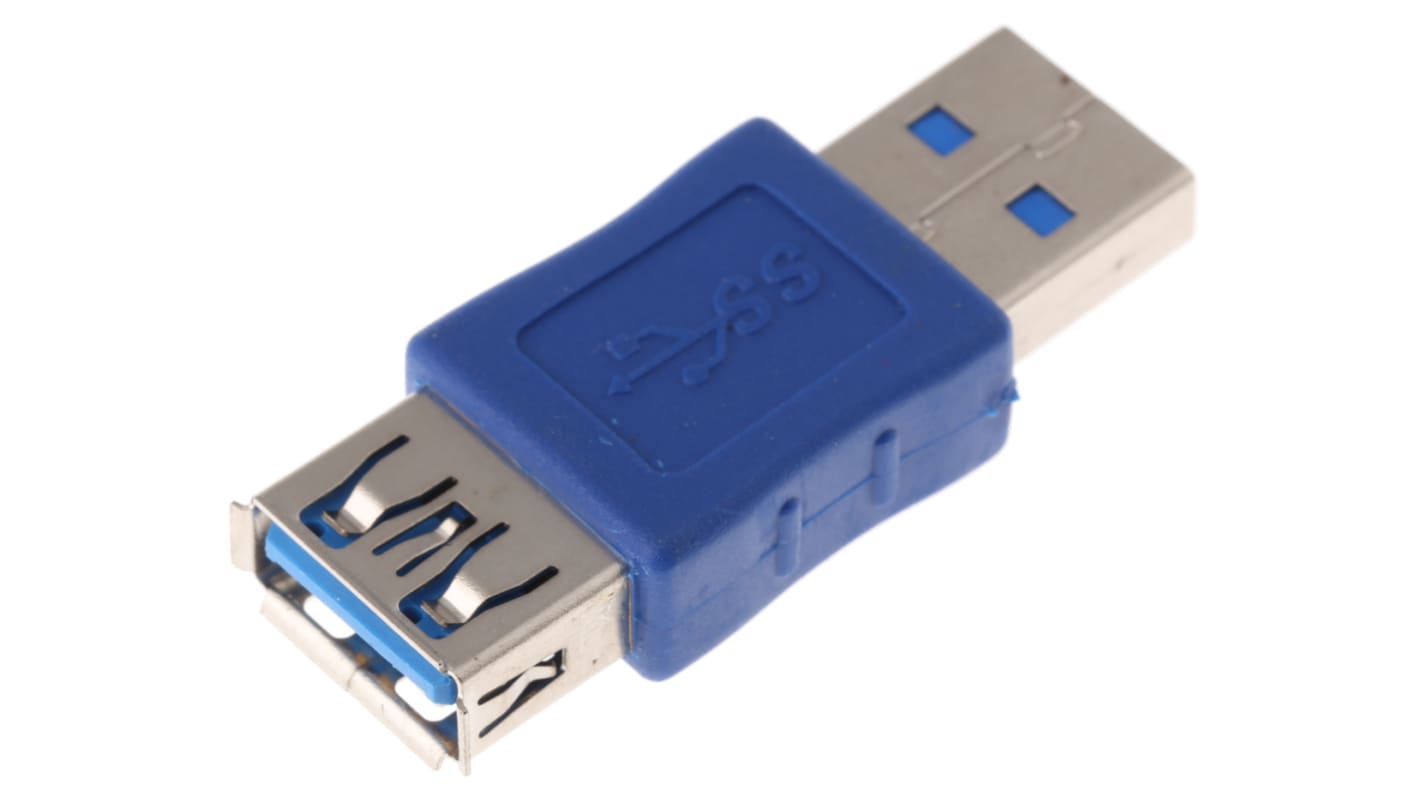 Adapter złącze A USB A złącze B USB A, rodzaj A Męskie rodzaj B Żeńskie standard USB 3.0 RS PRO