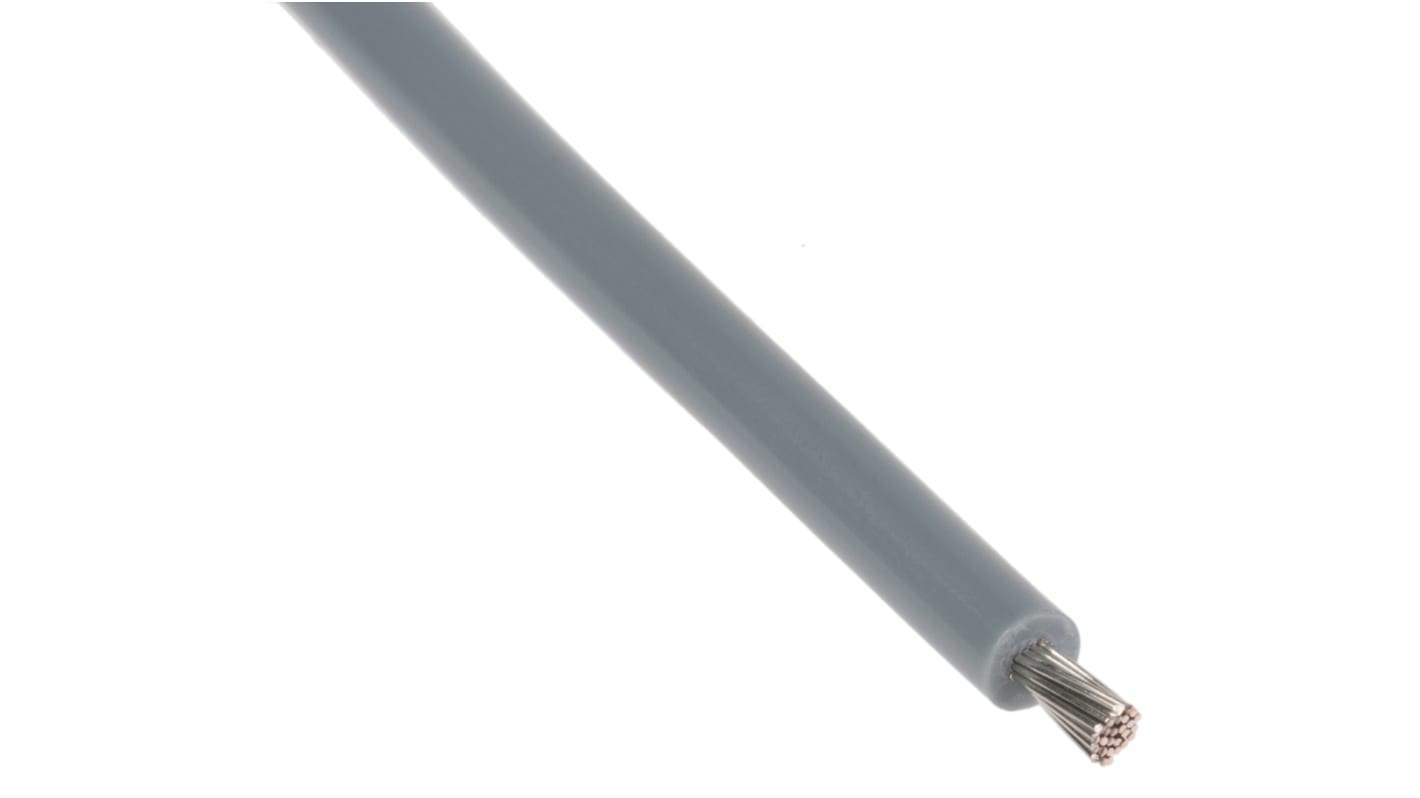 Lapp Einzeladerleitung 1,5 mm², 15 AWG 100m Grau PVC isoliert Ø 3.1mm UL1015