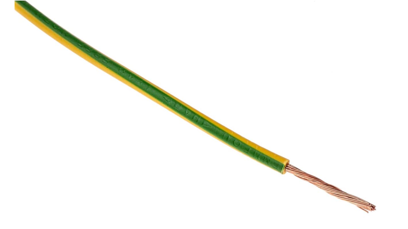 Lapp ÖLFLEX® Series Green/Yellow 1.5 mm² Hook Up Wire, 30/30, 100m, PVC Insulation