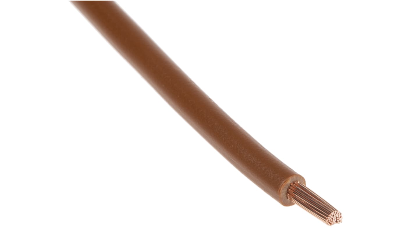 Lapp ÖLFLEX® H07V-K Series Brown 2.5 mm² Hook Up Wire, 14 AWG, 50/30, 100m, PVC Insulation