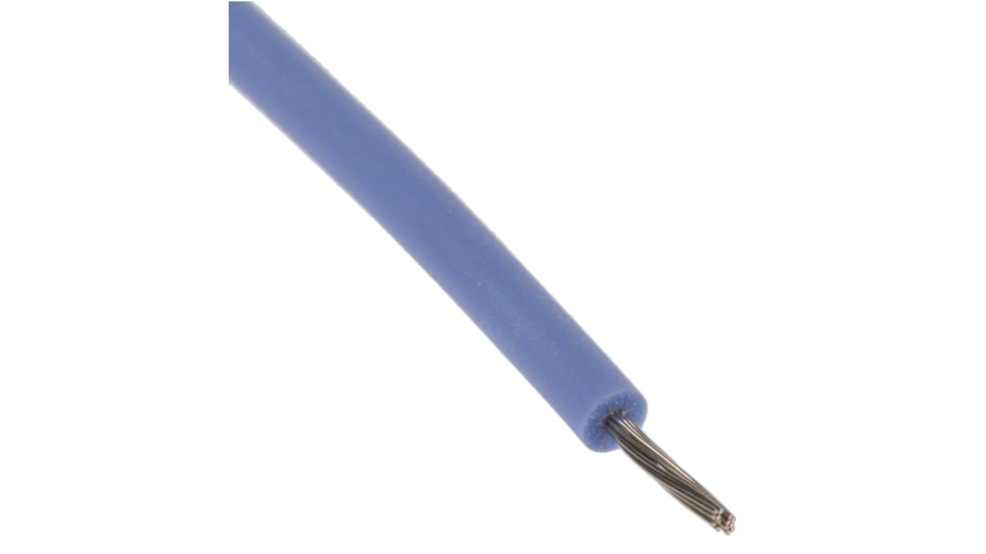 Lapp Einzeladerleitung 0,25 mm², 24 AWG 100m Blau Silikon isoliert Ø 1.9mm 14/0,15 mm Litzen