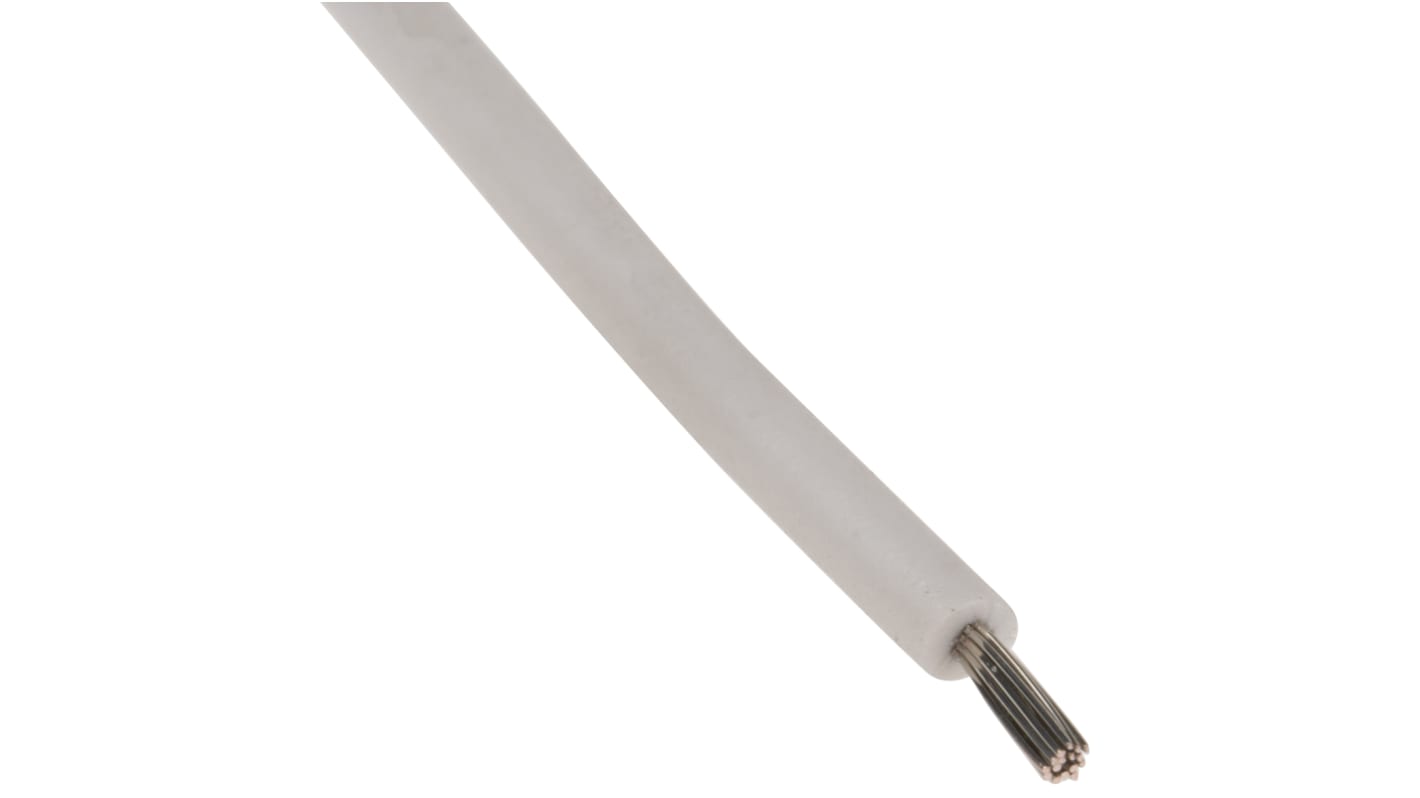 Lapp ÖLFLEX HEAT Series White 0.5 mm² Hook Up Wire, 20 AWG, 19/0.25 mm, 100m, Silicone Insulation