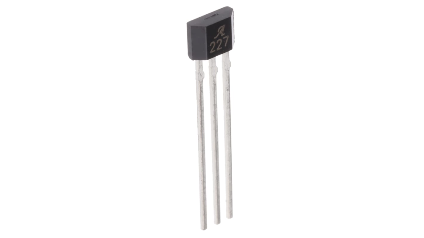 Through Hole Hall Effect Sensor, SIP, 3-Pin