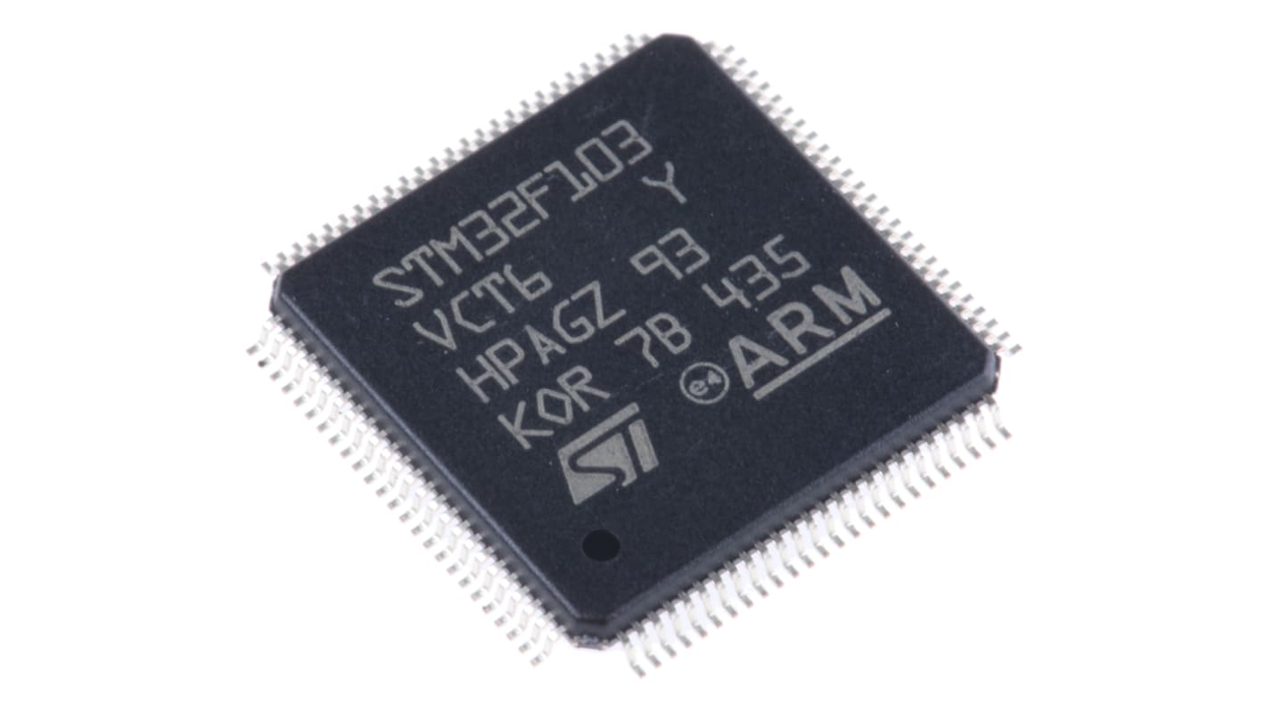 STMicroelectronics マイコン STM32F1, 100-Pin LQFP STM32F103VCT6