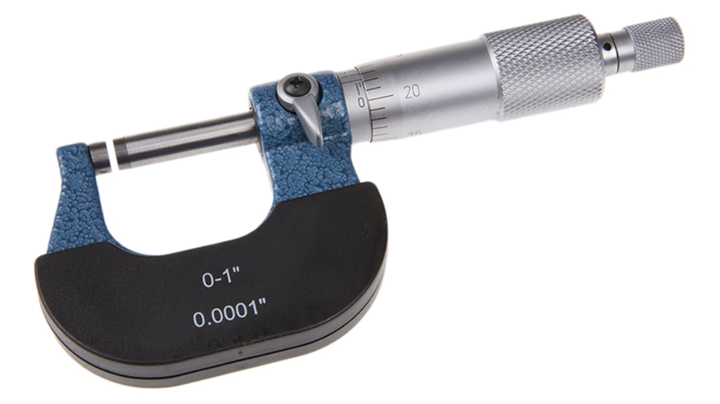 RS PRO Mikrometer Außen-Messschraube Zöllig, 0Zoll bis 1Zoll / ±0,001 Zoll, ISO-kalibriert