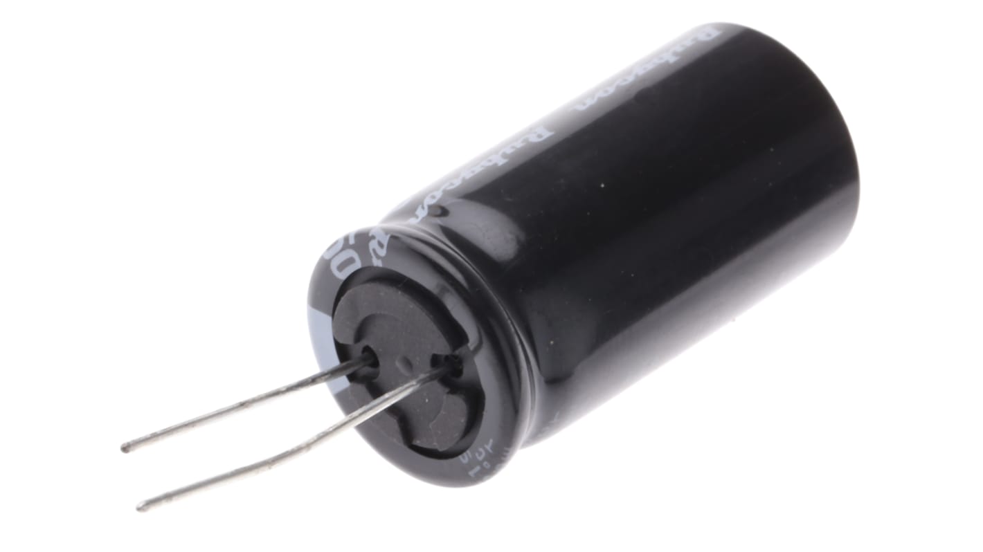 Rubycon 2200μF Aluminium Electrolytic Capacitor 50V dc, Radial, Through Hole - 50YXH2200MEFC18X35.5