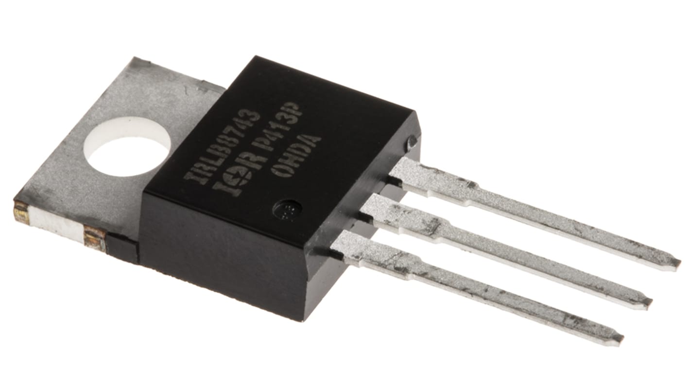 řada: HEXFETMOSFET IRLB8743PBF N-kanálový 150 A 30 V, TO-220AB, počet kolíků: 3 Jednoduchý Si