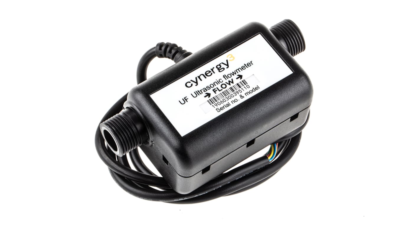 Cynergy3 UF Series Sensor/Switch without Indicator Flow Meter for Liquid, 0.5 l/min Min, 25 L/min Max