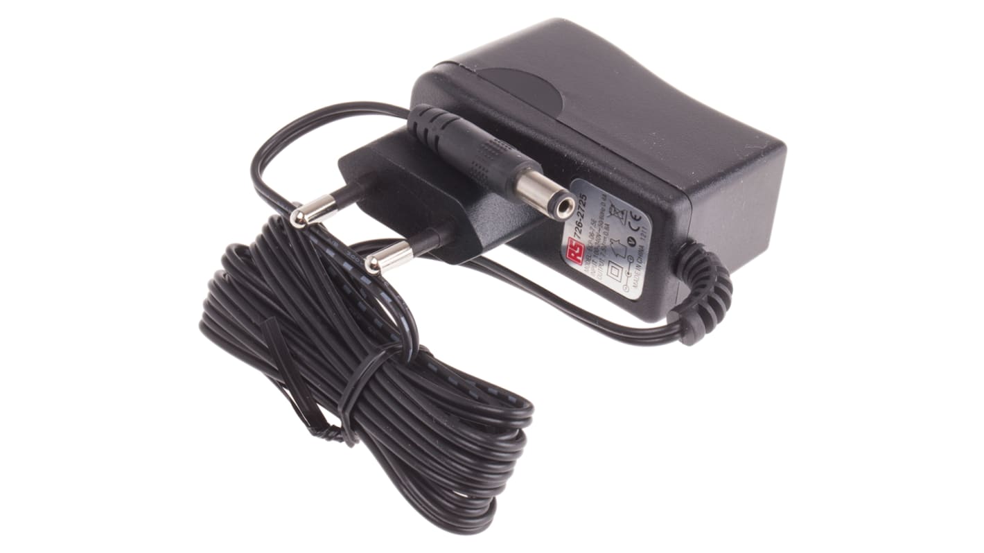 Hálózati adapter 7.5V dc 1 kimenetes AC/DC adapter, 800mA, 6W, dugasz típusa: 2 érintkezős európai