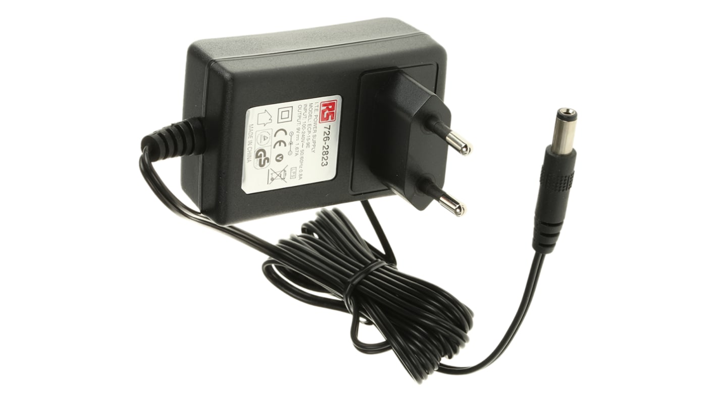 RS PRO 15W AC/DC Adapter 15V dc Output, 1.66A Output