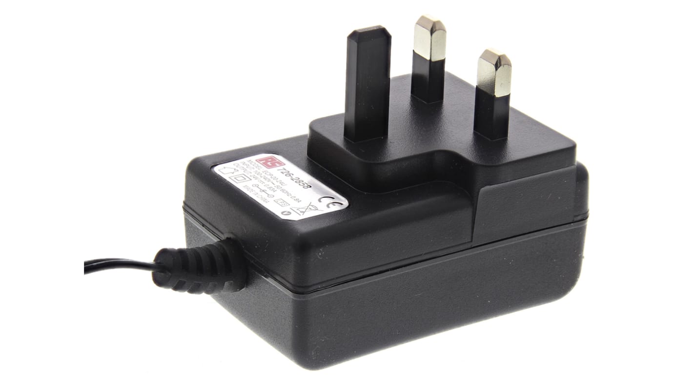 RS PRO 20W Plug In Power Supply 24V dc Output, 830mA Output