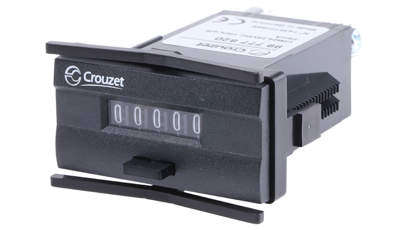 Compteur Crouzet CIM24 Impulsions 24 V c.c. Mécanique 5 digits