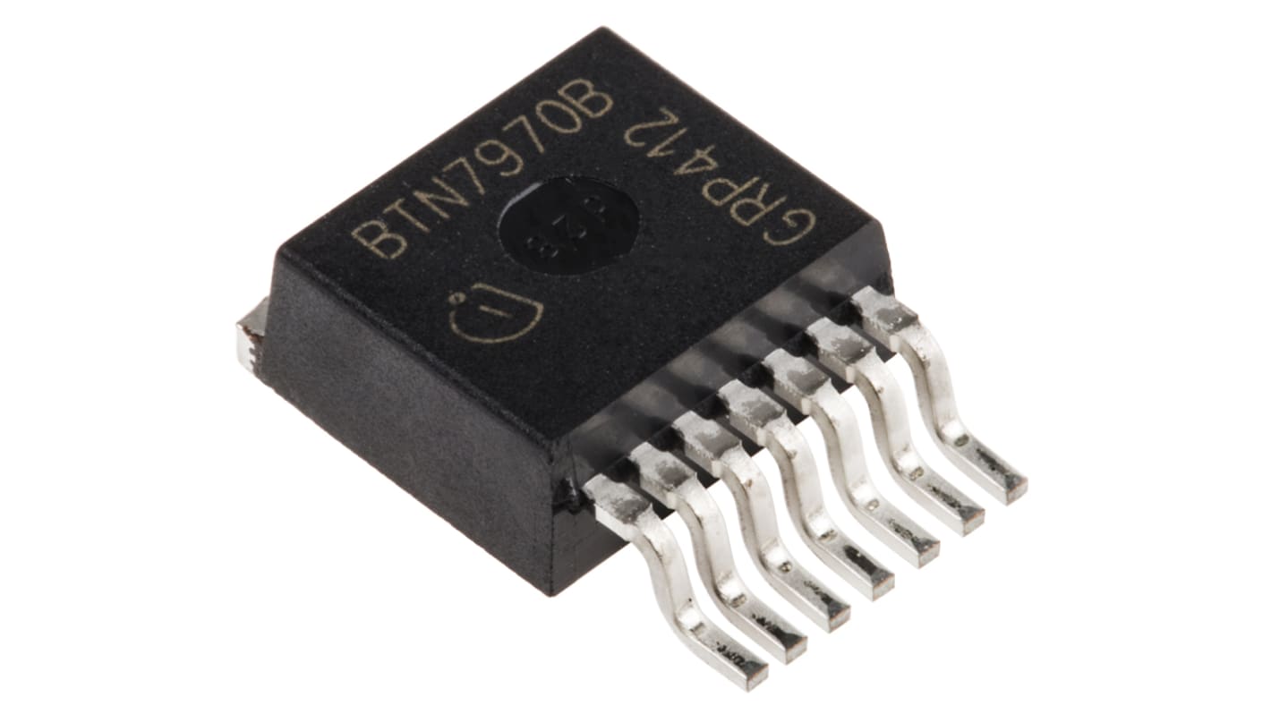 Infineon Motor Driver IC BTN7970BAUMA1, 50A, 25kHz, TO-263, 7-Pin, BLDC, Halbbrücke