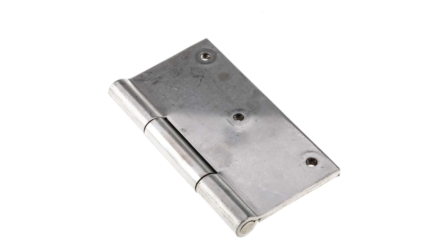 RS PRO Edelstahl Scharnier Türbandscharnier Freischwingend, 2.5mm x 100mm x 100mm