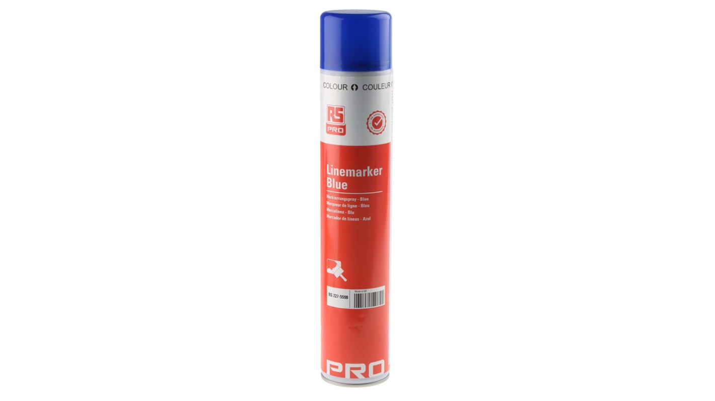 Peinture marquage au sol RS PRO Linemarker, Bleu, 750ml