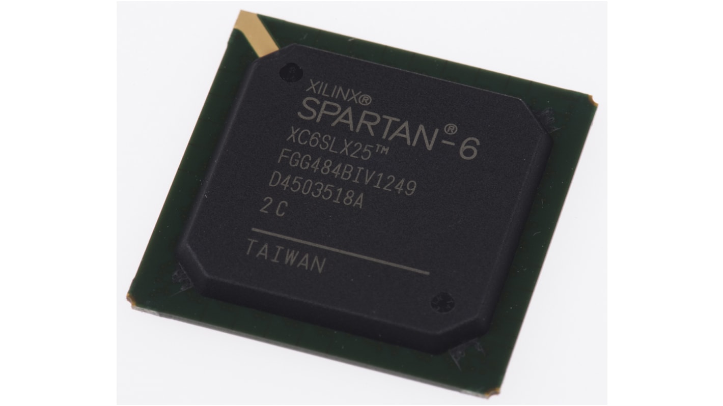 FPGA Xilinx XC6SLX25-2FGG484C Spartan-6, 24051 celle, RAM 936kbit, 15000 block, FPBGA 484 Pin