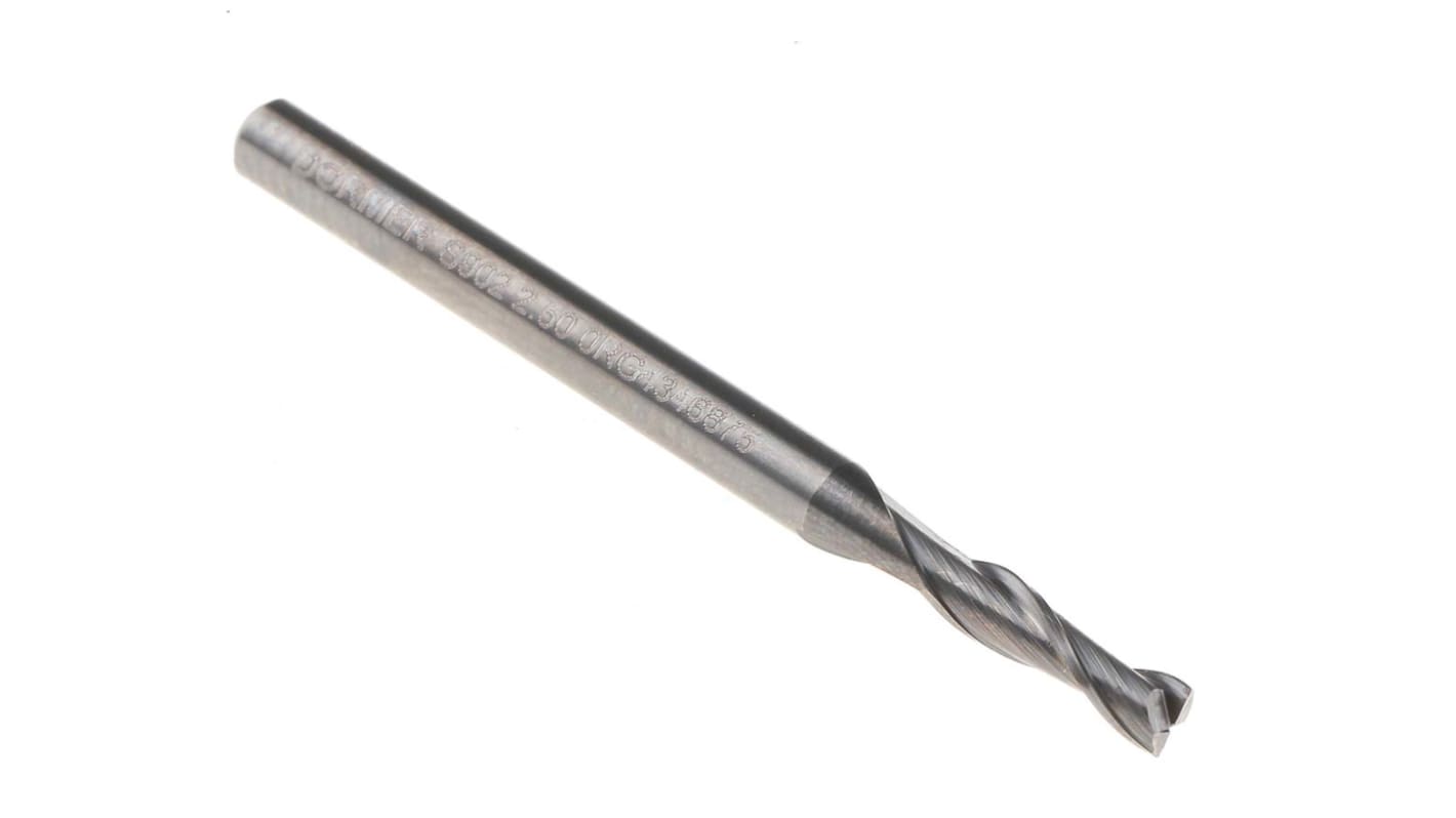 Dormer Plain Slot Drill, 2.5mm Cut Diameter