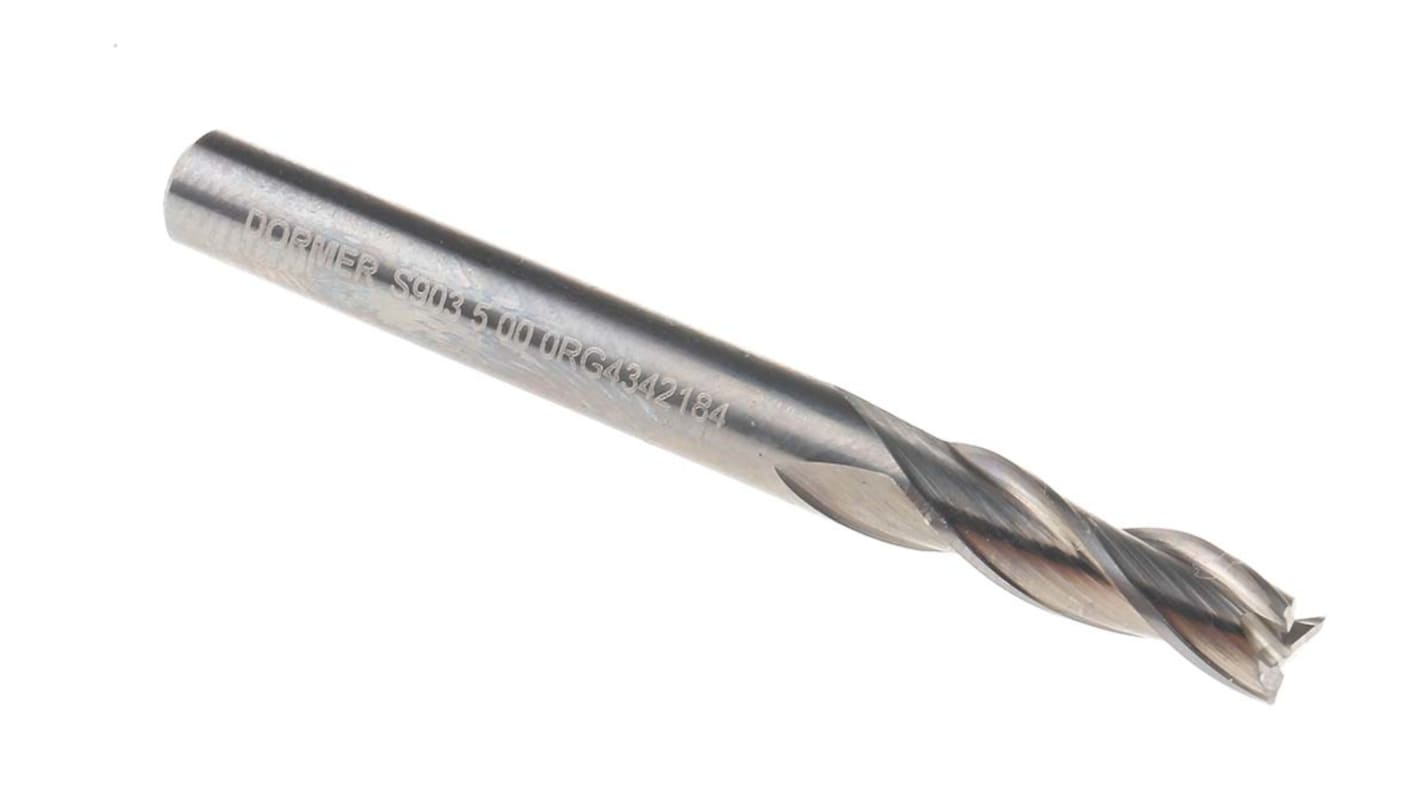 Dormer Plain Slot Drill, 5mm Cut Diameter