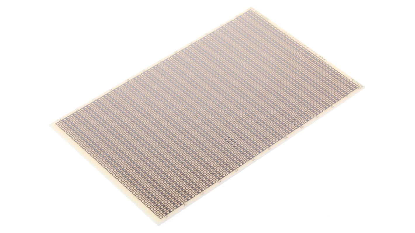 Roth Elektronik Single Sided Matrix Board With 38 x 61 1mm Holes, 2.54 x 2.54mm Pitch, 160 x 100 x 1.5mm