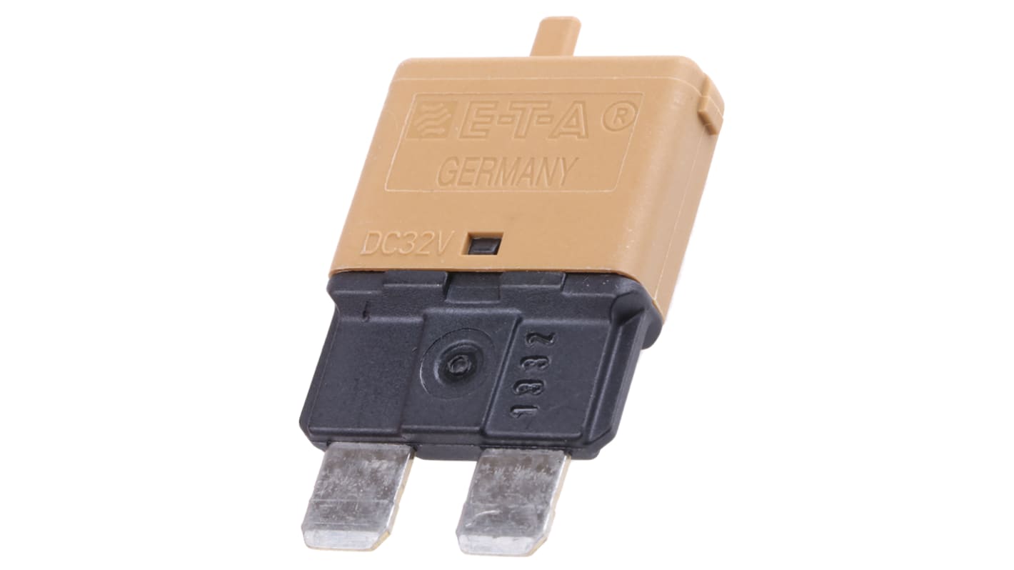 ETA Thermal Circuit Breaker - 1616 Single Pole 32V Voltage Rating, 5A Current Rating